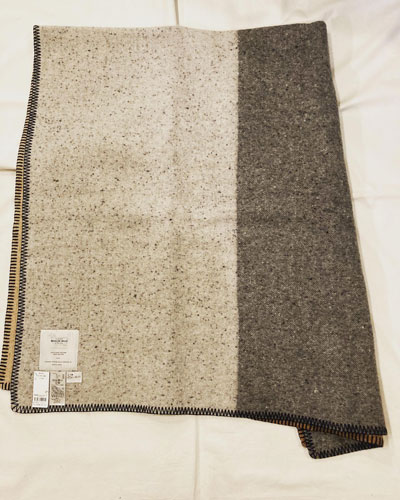 WOOLRICH (ウールリッチ) 2TONE REVERSIBLE WOOL BLANKET/WJAC0021 2トーンリバーシブル  ウールブランケット